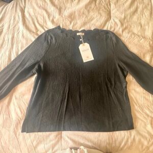 NWT Scalp neck long sleeve blouse - 4XL
